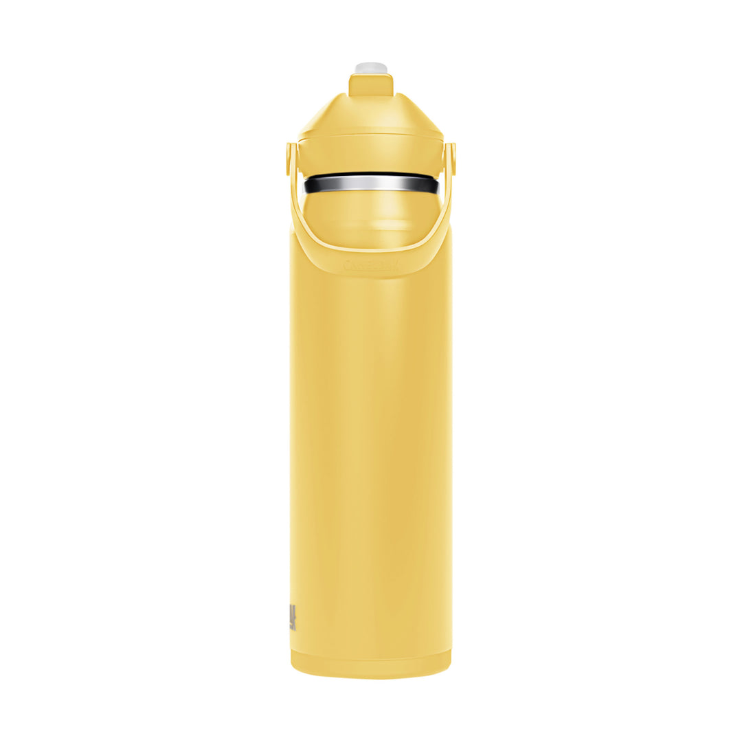 Thrive Flip Straw Insulated Stainless Steel - 1L Yellow Bloom