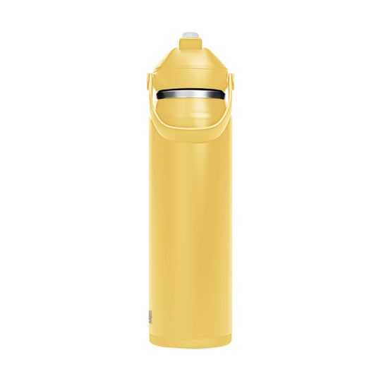 Thrive Flip Straw Insulated Stainless Steel - 1L Yellow Bloom